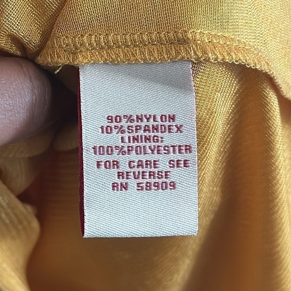 REBA Mustard Yellow Midi Dress Size M - Picture 5 of 8